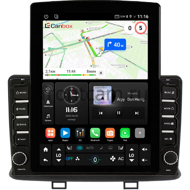 Mitsubishi Pajero Mini 2 1998-2008 (в замен верхнего кармана) Canbox GT095-9-1353 на Android 10 (QLed, 2/32, DSP, CarPlay)