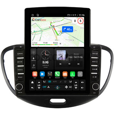 Hyundai i10 2007-2013 Canbox GT095-9-143 на Android 10 (QLed, 2/32, DSP, CarPlay)