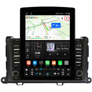 Toyota Sienna 3 2010-2014 Canbox GT095-9-202 на Android 10 (QLed, 2/32, DSP, CarPlay)