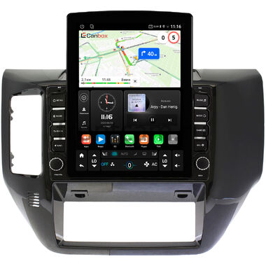 Nissan Patrol (Y61) 2004-2010 (черная, глянцевая) Canbox GT095-9-239 на Android 10 (QLed, 2/32, DSP, CarPlay)