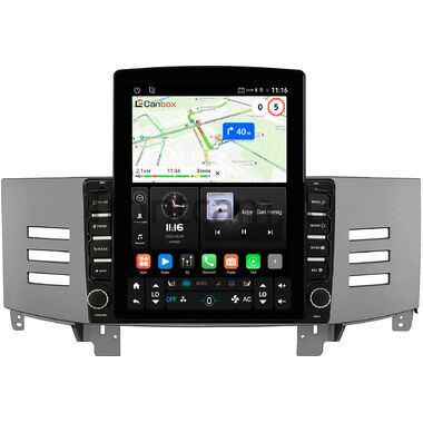 Toyota Mark X 2004-2009 (для авто с монитором, серая) Canbox GT095-9-6645 на Android 10 (QLed, 2/32, DSP, CarPlay)