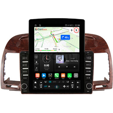Toyota Camry XV30 2001-2006 (под дерево) Canbox GT095-9-961 на Android 10 (QLed, 2/32, DSP, CarPlay)