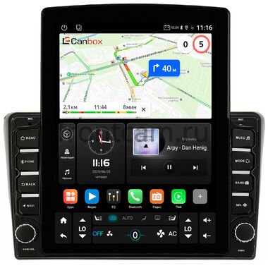 Toyota Avensis 2 2003-2009 черная Canbox GT095-9373 на Android 10 (QLed, 2/32, DSP, CarPlay)