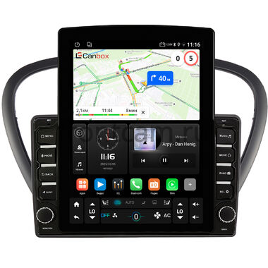 Peugeot 607 2004-2010 Canbox GT095-9-6060 на Android 10 (QLed, 2/32, DSP, CarPlay)