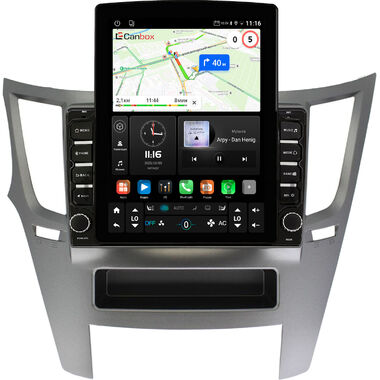 Subaru Legacy 5, Outback 4 2009-2014 (серая, левый руль) Canbox GT095-9051 на Android 10 (QLed, 2/32, DSP, CarPlay)