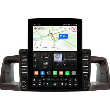 Toyota Allex, Corolla (E120) 2000-2007 (коричневая) Canbox GT095-9074 на Android 10 (QLed, 2/32, DSP, CarPlay)
