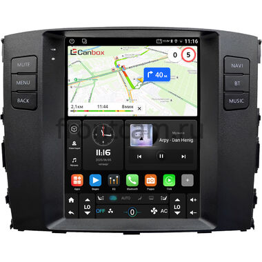 Mitsubishi Pajero 4 2006-2024 (без Rockford) Canbox (Tesla style) 9.7 дюймов 2/32 GT096-1312-102 на Android 10 (QLed, DSP, CarPlay)