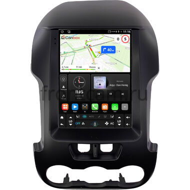 Ford Ranger 3 2011-2015 (черная) Canbox (Tesla style) 9.7 дюймов 4/64 GTR096-1312-104 на Android 10 (QLed, DSP, CarPlay)