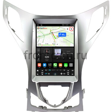 Hyundai Grandeur 5, Azera 2 2011-2016 (серебряная) Canbox (Tesla style) 9.7 дюймов 2/32 GT096-1312-117 на Android 10 (QLed, DSP, CarPlay)