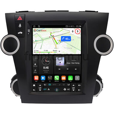 Toyota Highlander (U40) 2007-2013 (для авто без JBL) Canbox (Tesla style) 9.7 дюймов 2/32 GT096-1312-136 на Android 10 (QLed, DSP, CarPlay)