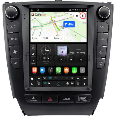 Lexus IS 2 2005-2012 (для авто без NAVI) Canbox (Tesla style) 9.7 дюймов 2/32 GT096-1312-145 на Android 10 (QLed, DSP, CarPlay)