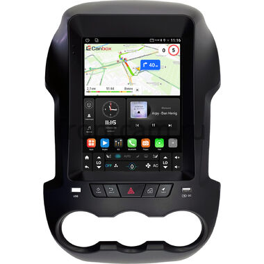 Ford Ranger 3 2011-2015 Canbox (Tesla style) 9.7 дюймов 4/64 GTR096-1312-151 на Android 10 (QLed, DSP, CarPlay)