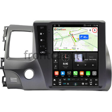 Honda Civic 8 4D 2005-2012 (седан) Canbox (Tesla style) 9.7 дюймов 2/32 GT096-1312-176 на Android 10 (QLed, DSP, CarPlay)