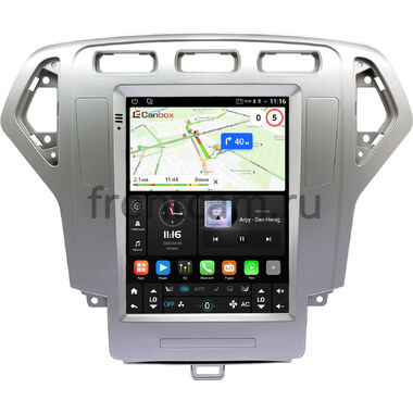 Ford Mondeo 4 2006-2010 (серебряная) Canbox (Tesla style) 9.7 дюймов 2/32 GT096-1312-190 на Android 10 (QLed, DSP, CarPlay)