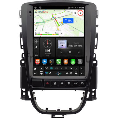 Opel Astra J 2009-2018 (авто с кнопкой SPORT) Canbox (Tesla style) 9.7 дюймов 2/32 GT096-1312-198 на Android 10 (QLed, DSP, CarPlay)