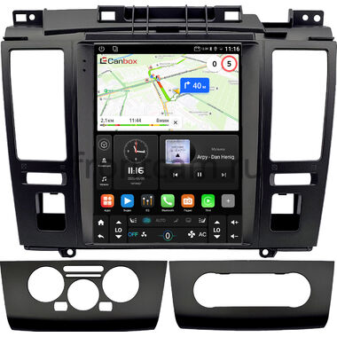 Nissan Tiida 2004-2013 (графит) Canbox (Tesla style) 9.7 дюймов 2/32 GT096-1312-206 на Android 10 (QLed, DSP, CarPlay)