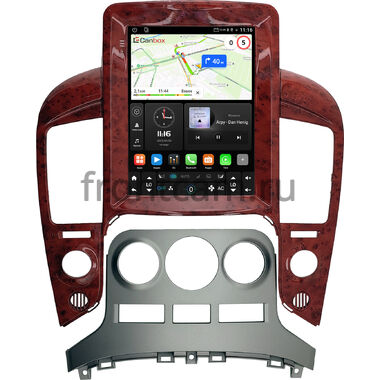 Hyundai Grand Starex, H1 2 2007-2015 (авто без климат-контроля, глянцевая, цвет под дерево) Canbox (Tesla style) 9.7 дюймов 2/32 GT096-1312-209 на Android 10 (QLed, DSP, CarPlay)