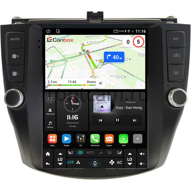 Honda Accord 7 2002-2008 (Тип 2) Canbox (Tesla style) 9.7 дюймов 2/32 GT096-1312-238 на Android 10 (QLed, DSP, CarPlay)