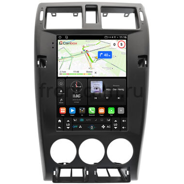 Lada Priora 2007-2013 (черная, матовая) Canbox (Tesla style) 9.7 дюймов 4/64 GTR096-1312-252 на Android 10 (QLed, DSP, CarPlay)