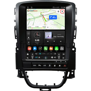 Opel Astra J 2009-2018, Astra GTC J 2011-2015 (с индикацией ремня и кнопкой ECO) Canbox (Tesla style) 9.7 дюймов 4/64 GTR096-1312-320 на Android 10 (QLed, DSP, CarPlay)