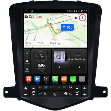 Chevrolet Cruze 2008-2012 Canbox (Tesla style) 9.7 дюймов 2/32 GT096-1312-49 на Android 10 (QLed, DSP, CarPlay)