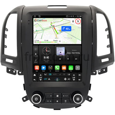 Hyundai Santa Fe 2 2005-2012 (авто с климат контролем) Canbox (Tesla style) 9.7 дюймов 2/32 GT096-1312-94 на Android 10 (QLed, DSP, CarPlay)