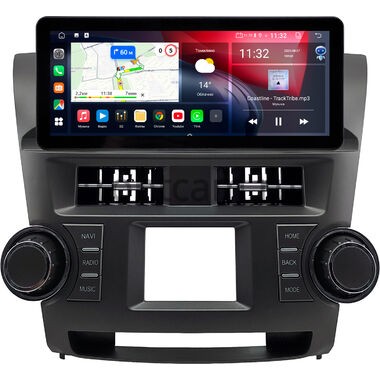 Toyota Highlander 2 (U40) 2007-2013 (Вид 1) 12.3 дюйма Canbox GT1231-0528 на Android 10 (CarPlay, 2/32, DSP, QLed) Audi Style