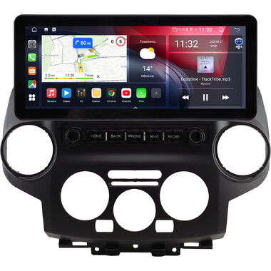 Nissan NV200 2009-2026 (черная) 12.3 дюйма Canbox GTR1231-0812 на Android 10 (CarPlay, 4/64, DSP, QLed) Audi Style