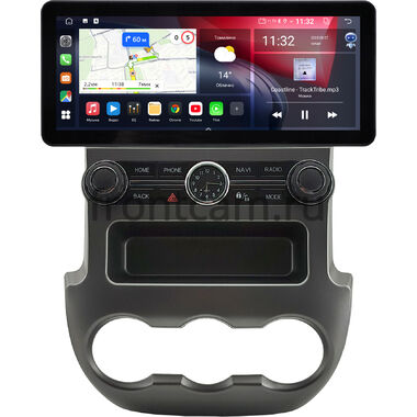 Ford Ranger 3 2011-2015 (серая) 12.3 дюйма Canbox GTR1231-0983 на Android 10 (CarPlay, 4/64, DSP, QLed) Audi Style