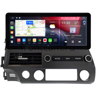 Honda Civic 8 4D 2005-2012 (левый руль, седан) 12.3 дюйма Canbox GT1231-2059 на Android 10 (CarPlay, 2/32, DSP, QLed) Audi Style