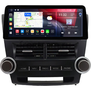 Toyota Highlander 2 (U40) 2007-2013 12.3 дюйма Canbox GT1233-0855 на Android 10 (CarPlay, 2/32, DSP, QLed) BMW Style