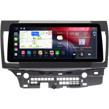 Mitsubishi Lancer 10 2007-2017 (для авто с Rockford) 12.3 дюйма Canbox GT1233-1047 на Android 10 (CarPlay, 2/32, DSP, QLed) BMW Style
