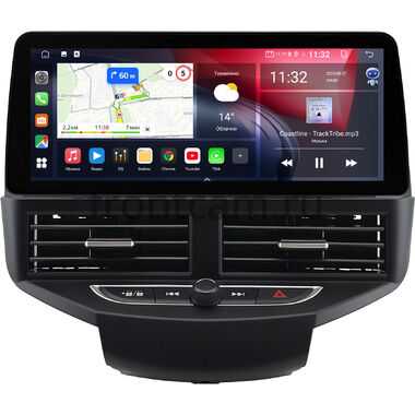 Ford Fiesta (Mk6) 2008-2019 (черная) 12.3 дюйма Canbox GTR1233-1539 на Android 10 (CarPlay, 4/64, DSP, QLed) BMW Style