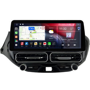 Lada Vesta SW Cross, Vesta 2015-2022 (для авто без Enjoy, Вид 3)  12.3 дюйма Canbox GTR1233-1687 на Android 10 (CarPlay, 4/64, DSP, QLed) BMW Style