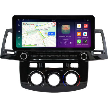 Toyota Fortuner, Hilux 7 2004-2015 (с кондиционером или климат-контролем) 12.3 дюйма Canbox PRO-Line 4312-0396 на Android 13 (4G-SIM, 8/256, DSP, QLed) Audi Style
