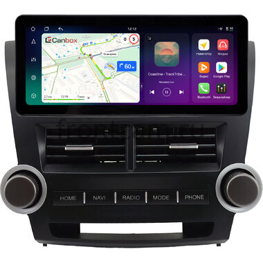 Toyota Highlander 2 (U40) 2007-2013 12.3 дюйма Canbox PRO-Line 4311-0855 на Android 13 (4G-SIM, 6/128, DSP, QLed) Audi Style