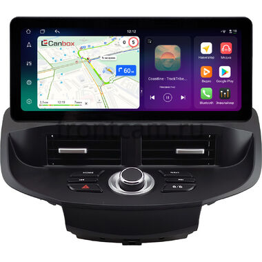 Ford Fiesta (Mk6) 2008-2019 (черная) 12.3 дюйма Canbox H-Line 8817-0947 на Android 14 (4G-SIM, 4/64, DSP, QLed) Audi Style
