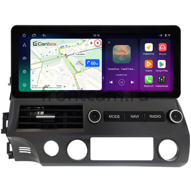Honda Civic 8 4D 2005-2012 (левый руль, седан) 12.3 дюйма Canbox PRO-Line 4312-2059 на Android 13 (4G-SIM, 8/256, DSP, QLed) Audi Style