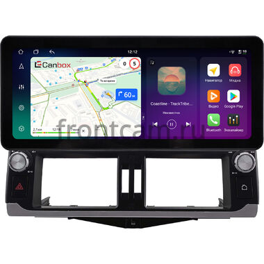 Toyota Land Cruiser Prado 150 2009-2013 (для авто без монитора, Тип 1) 12.3 дюйма Canbox PRO-Line 4310-2541 на Android 13 (4G-SIM, 4/64, DSP, QLed) Audi Style
