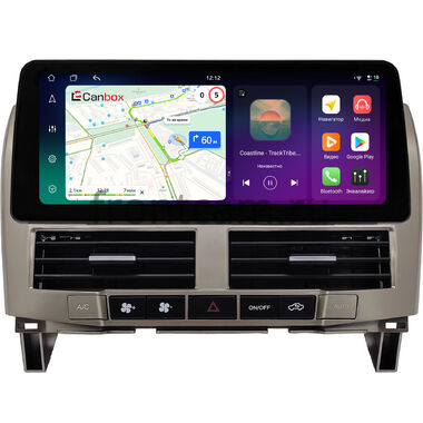 Toyota Harrier 2 (XU30) 2003-2013 (золотистая) 12.3 дюйма Canbox PRO-Line 4330-0006 на Android 13 (4G-SIM, 4/64, DSP, QLed) BMW Style