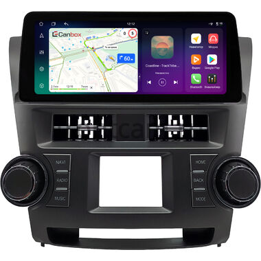 Toyota Highlander 2 (U40) 2007-2013 (Вид 1) 12.3 дюйма Canbox PRO-Line 4330-0528 на Android 13 (4G-SIM, 4/64, DSP, QLed) BMW Style