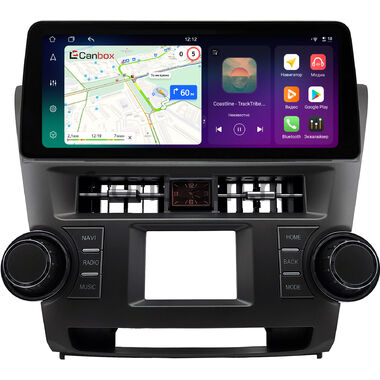 Toyota Highlander 2 (U40) 2007-2013 (Вид 2, с часами) 12.3 дюйма Canbox PRO-Line 4332-0531 на Android 13 (4G-SIM, 8/256, DSP, QLed) BMW Style