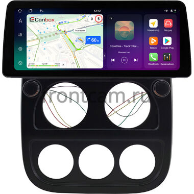 Jeep Liberty (Patriot), Compass 2010-2016 12.3 дюйма Canbox H-Line 8810-0593 на Android 14 (4G-SIM, 8/128, DSP, QLed) BMW Style