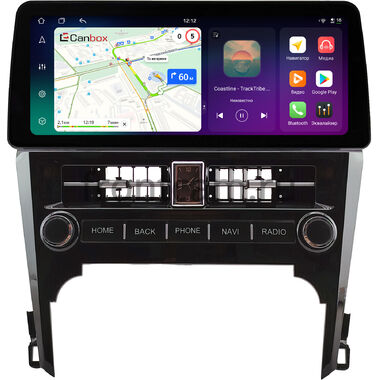 Toyota Camry XV50 2011-2014 12.3 дюйма Canbox PRO-Line 4332-0616 на Android 13 (4G-SIM, 8/256, DSP, QLed) BMW Style