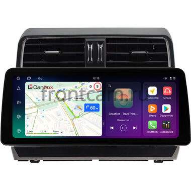 Toyota Land Cruiser Prado 150 2017-2024 12.3 дюйма Canbox H-Line 8814-0636 на Android 14 (4G-SIM, 4/64, DSP, QLed) BMW Style