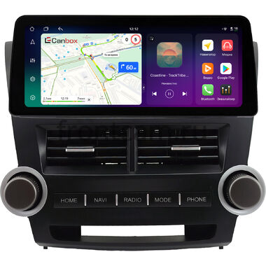 Toyota Highlander 2 (U40) 2007-2013 12.3 дюйма Canbox PRO-Line 4331-0855 на Android 13 (4G-SIM, 6/128, DSP, QLed) BMW Style