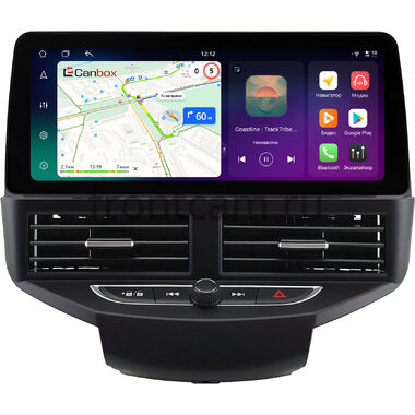 Ford Fiesta (Mk6) 2008-2019 (черная) 12.3 дюйма Canbox H-Line 8810-1539 на Android 14 (4G-SIM, 8/128, DSP, QLed) BMW Style