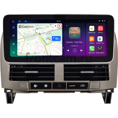 Toyota Harrier 2 (XU30) 2003-2013 (золотистая) 12.3 дюйма Canbox PRO-Line 4341-0006 на Android 13 (4G-SIM, 6/128, DSP, QLed) Mercedes Style