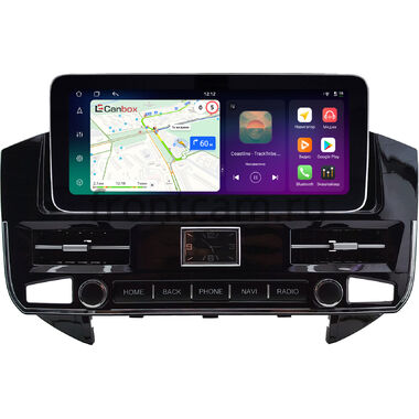 Mitsubishi Pajero 4 2006-2024 12.3 дюйма Canbox H-Line 8861-0589 на Android 14 (4G-SIM, 4/64, DSP, QLed) Mercedes Style