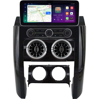 Land Rover Discovery 3 2004-2009 (черная, глянцевая) 12.3 дюйма Canbox H-Line 8863-0969 на Android 14 (4G-SIM, 8/128, DSP, QLed) Mercedes Style